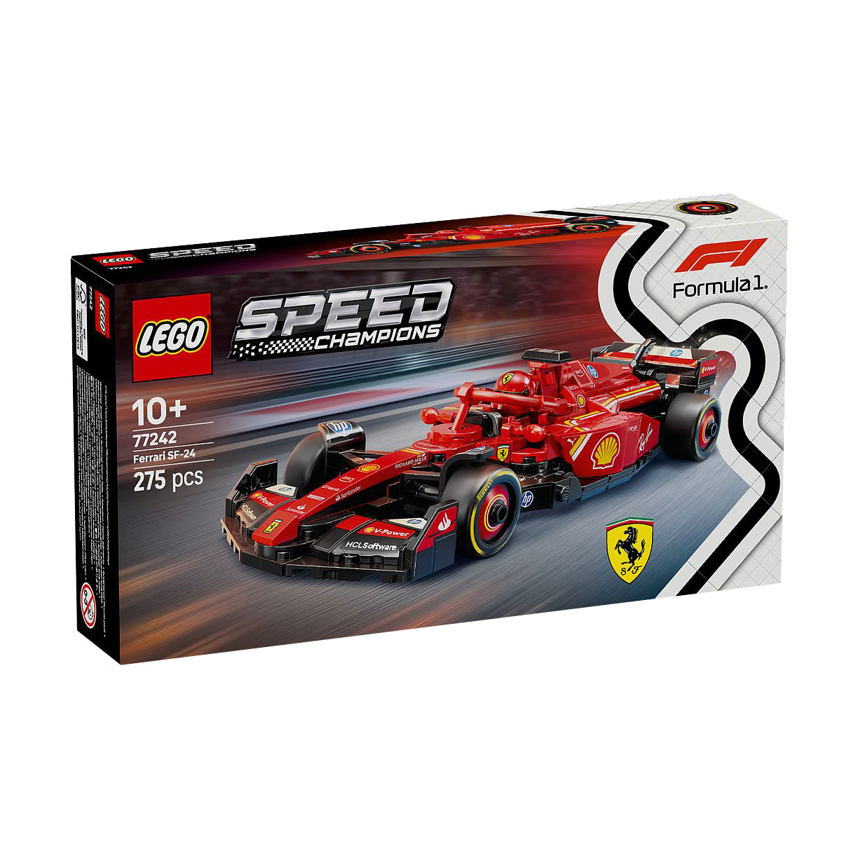Конструктор LEGO Speed Champions Автомобіль для перегонів F1 Ferrari SF-24, 275 деталей, від 10 років (77242)