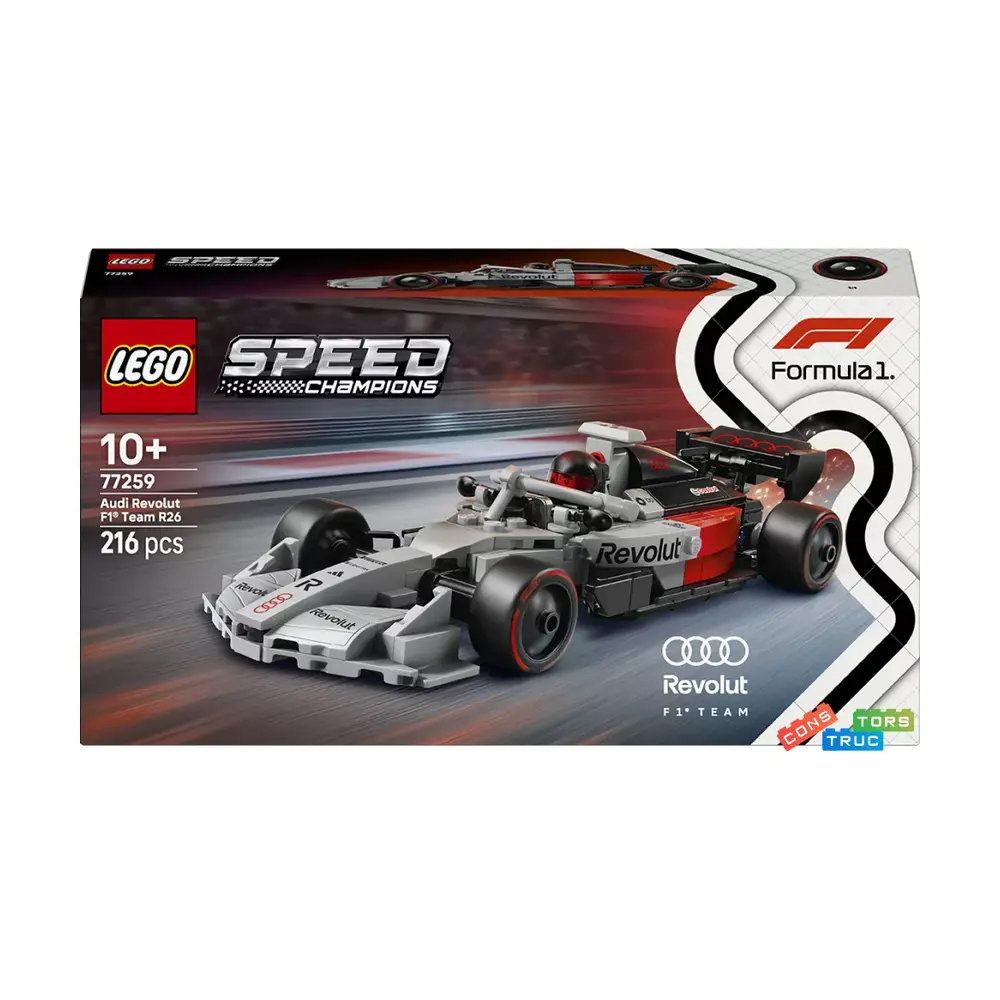 Конструктор LEGO Speed Champions Гоночний автомобіль Audi Revolut F1 Team R26, 216 деталей, від 10 років (77259)